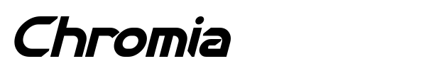 Chromia font preview